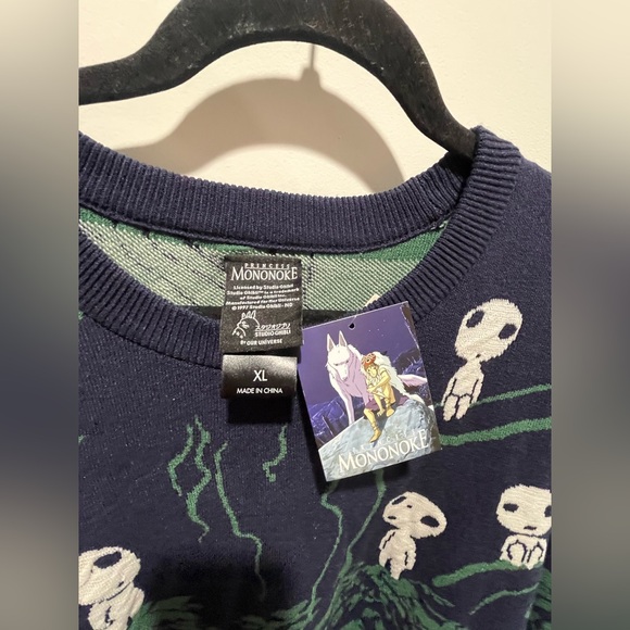 Firm! Cozy Studio Ghibli Princess Mononoke Kodama Forest Sweater - Picture 3 of 10